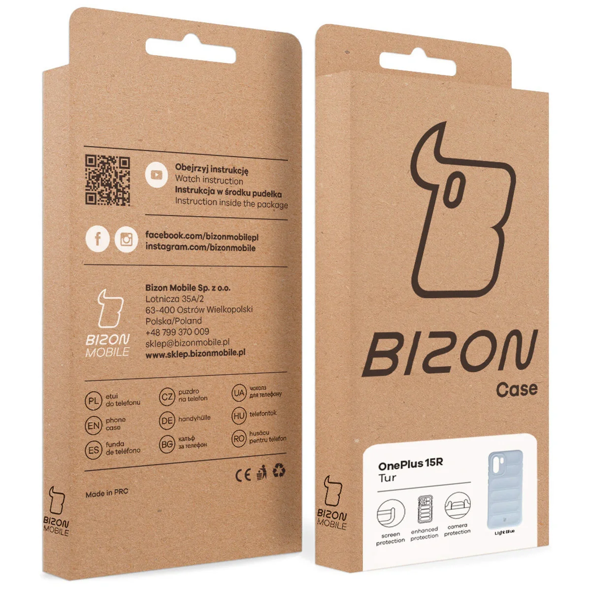 Robuste Handyhülle für OnePlus 15R, Bizon Case Tur, Hellblau - Image 9