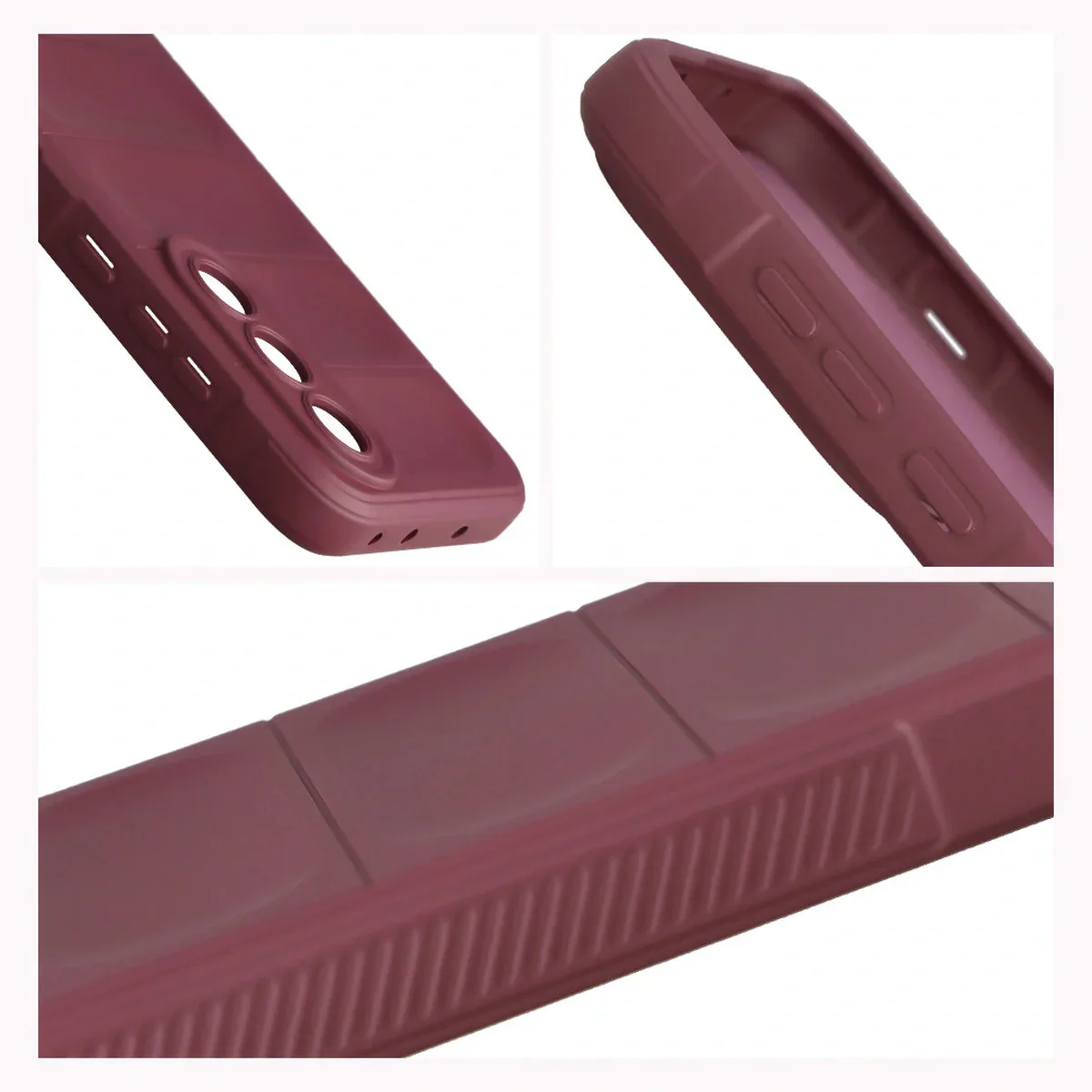 Robuste Handyhülle für OnePlus Nord 5, Bizon Case Tur, Burgunderrot - Image 7
