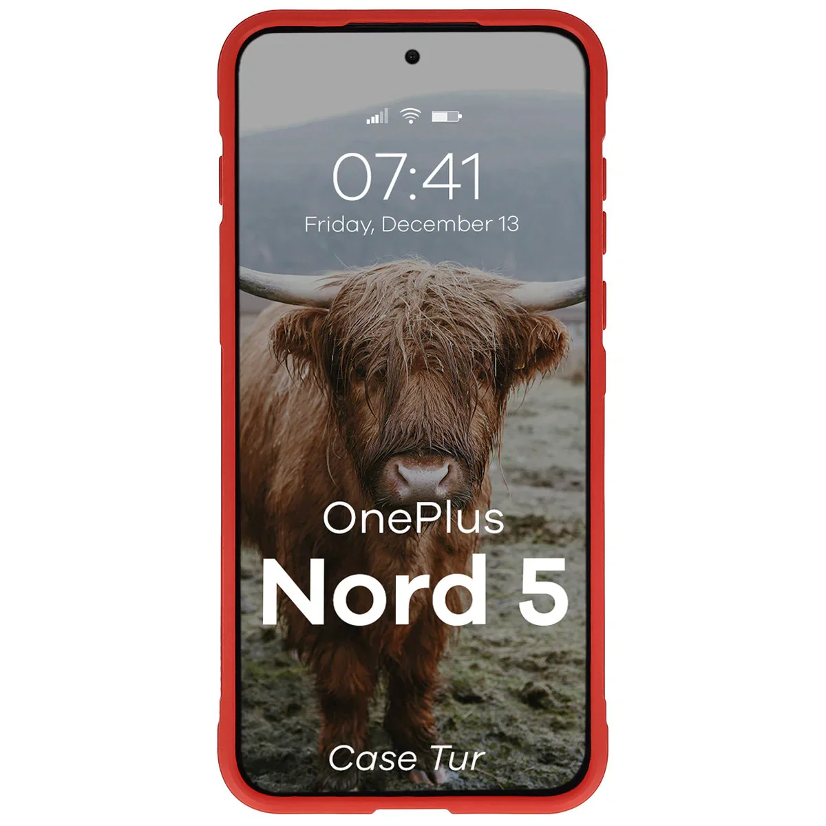 Robuste Handyhülle für OnePlus Nord 5, Bizon Case Tur, Rot - Image 5