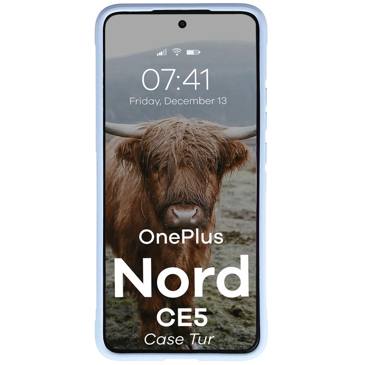 Robuste Handyhülle für OnePlus Nord CE5 5G, Bizon Case Tur, Hellblau - Image 5