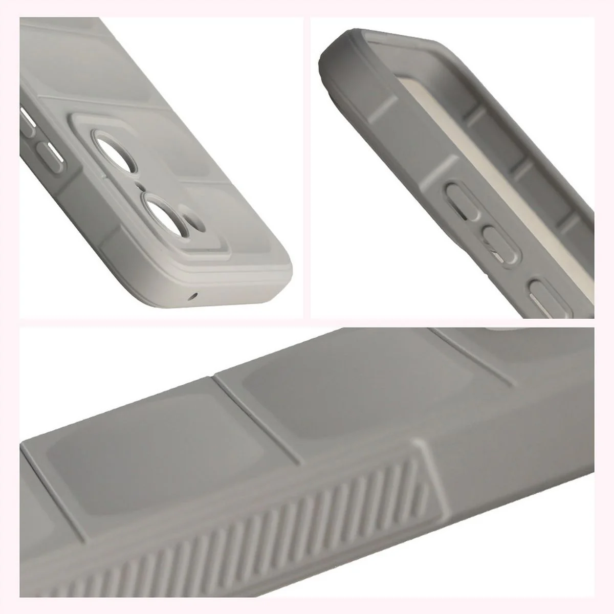 Robuste Handyhülle für OnePlus Nord CE5 5G, Bizon Case Tur, Hellgrau - Image 7