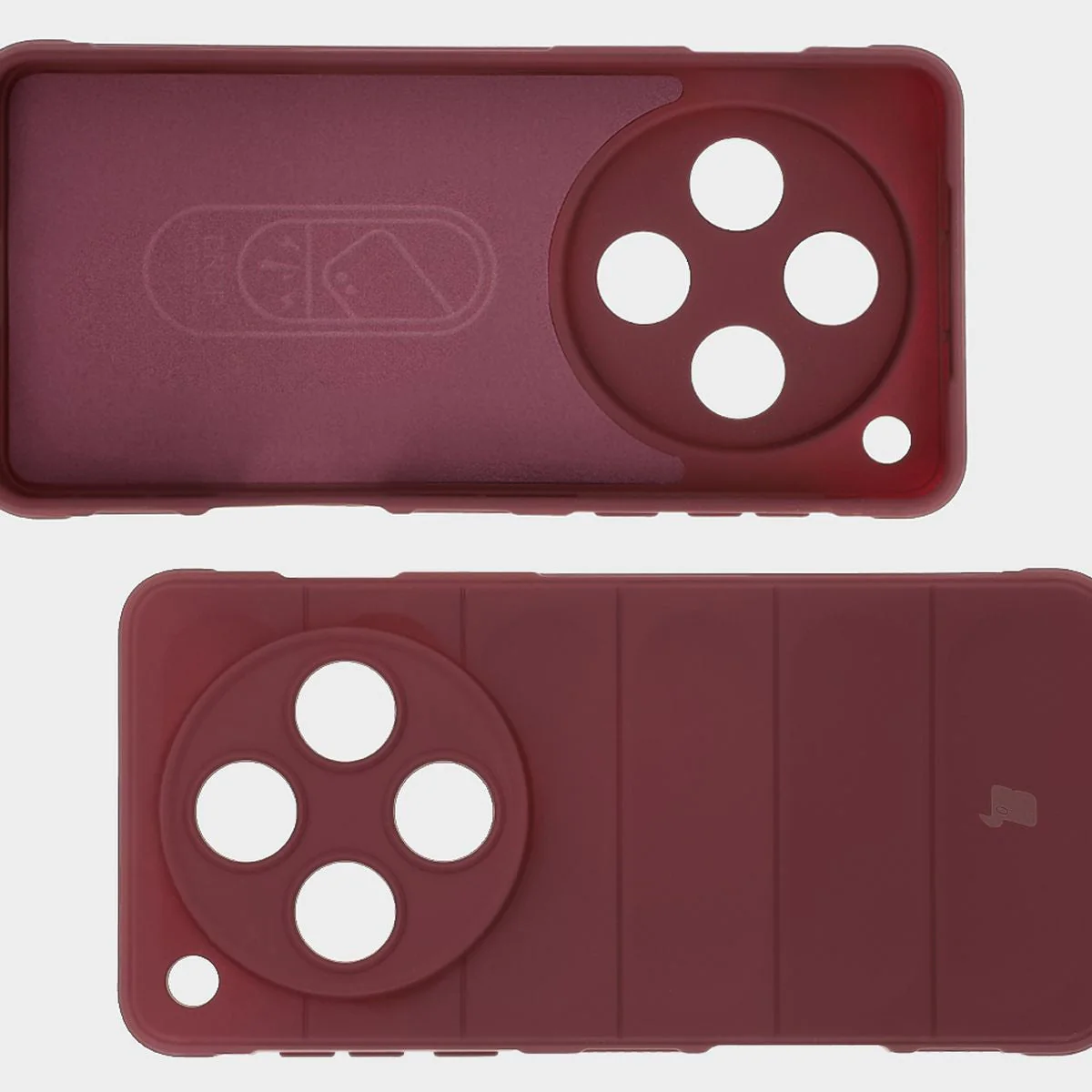 Robuste Handyhülle für Oppo Find X8 Pro, Bizon Case Tur, Burgunderrot - Image 6