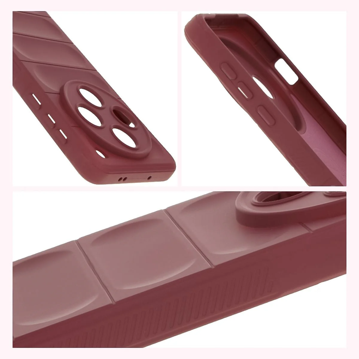 Robuste Handyhülle für Oppo Find X8 Pro, Bizon Case Tur, Burgunderrot - Image 7