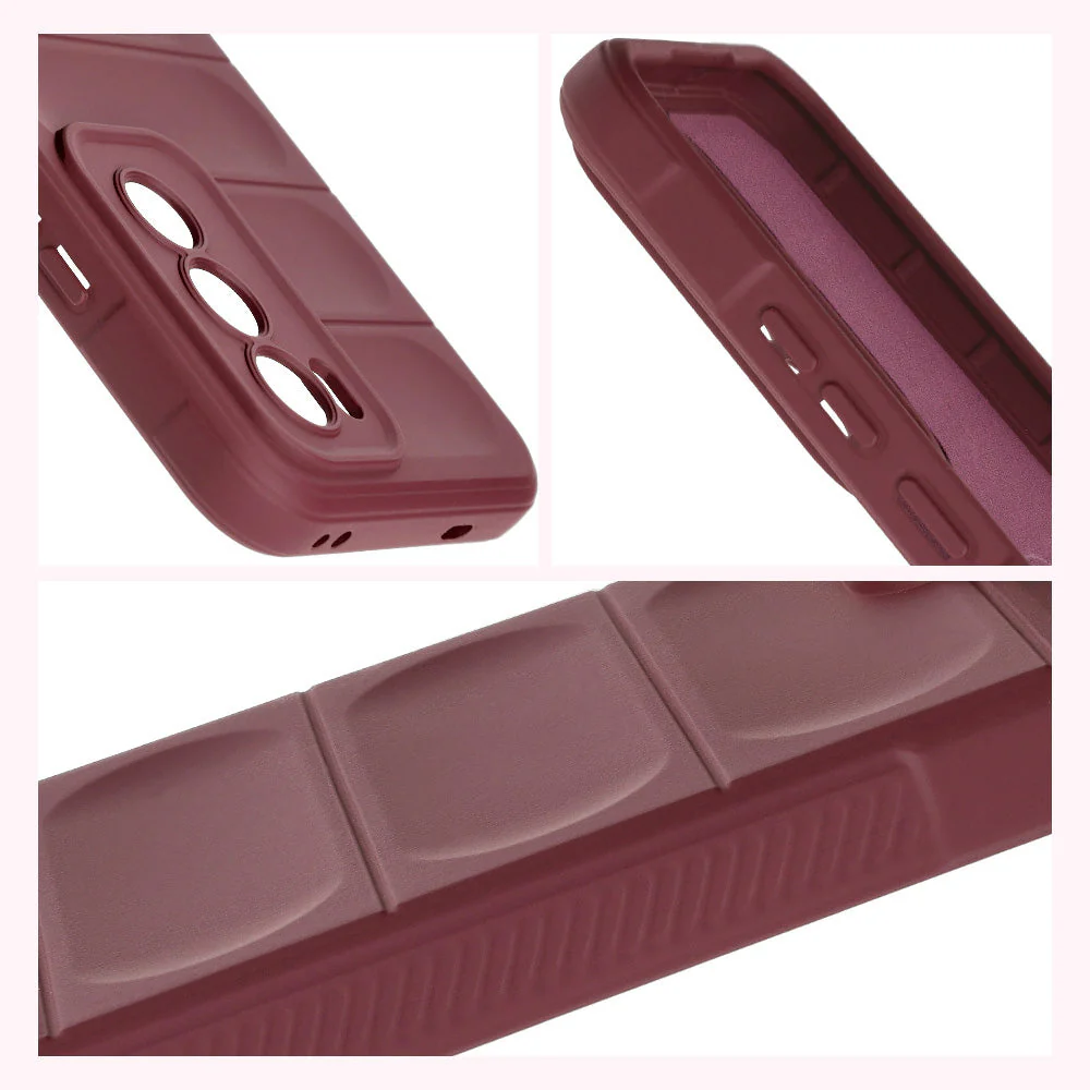 Robuste Handyhülle für Oppo Reno 12, Bizon Case Tur, Burgunderrot - Image 7