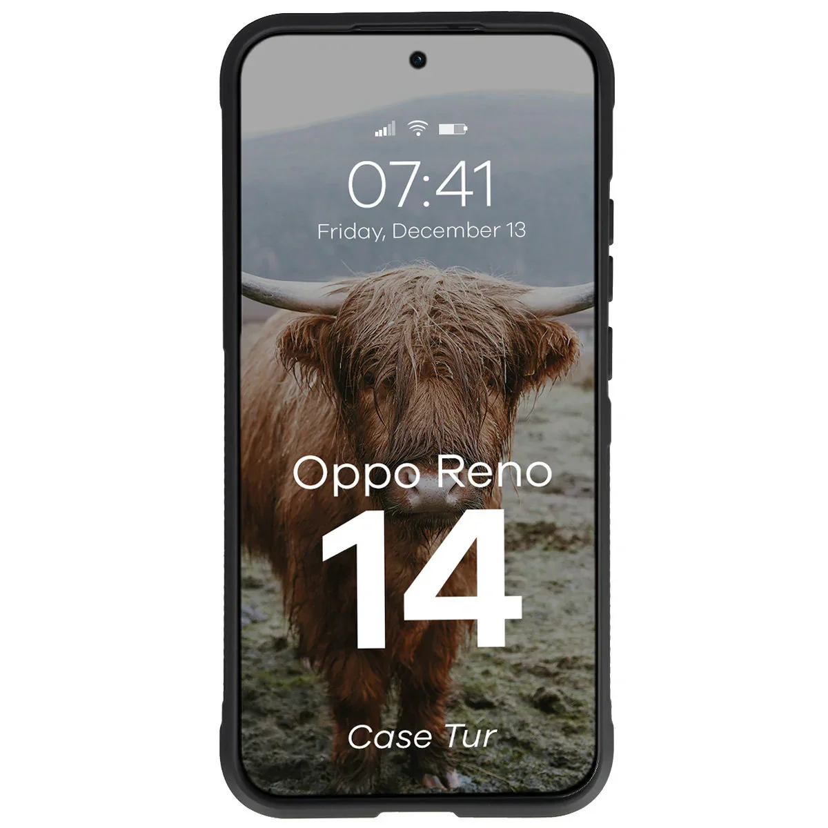 Robuste Handyhülle für Oppo Reno 14, Bizon Case Tur, Schwarz - Image 5