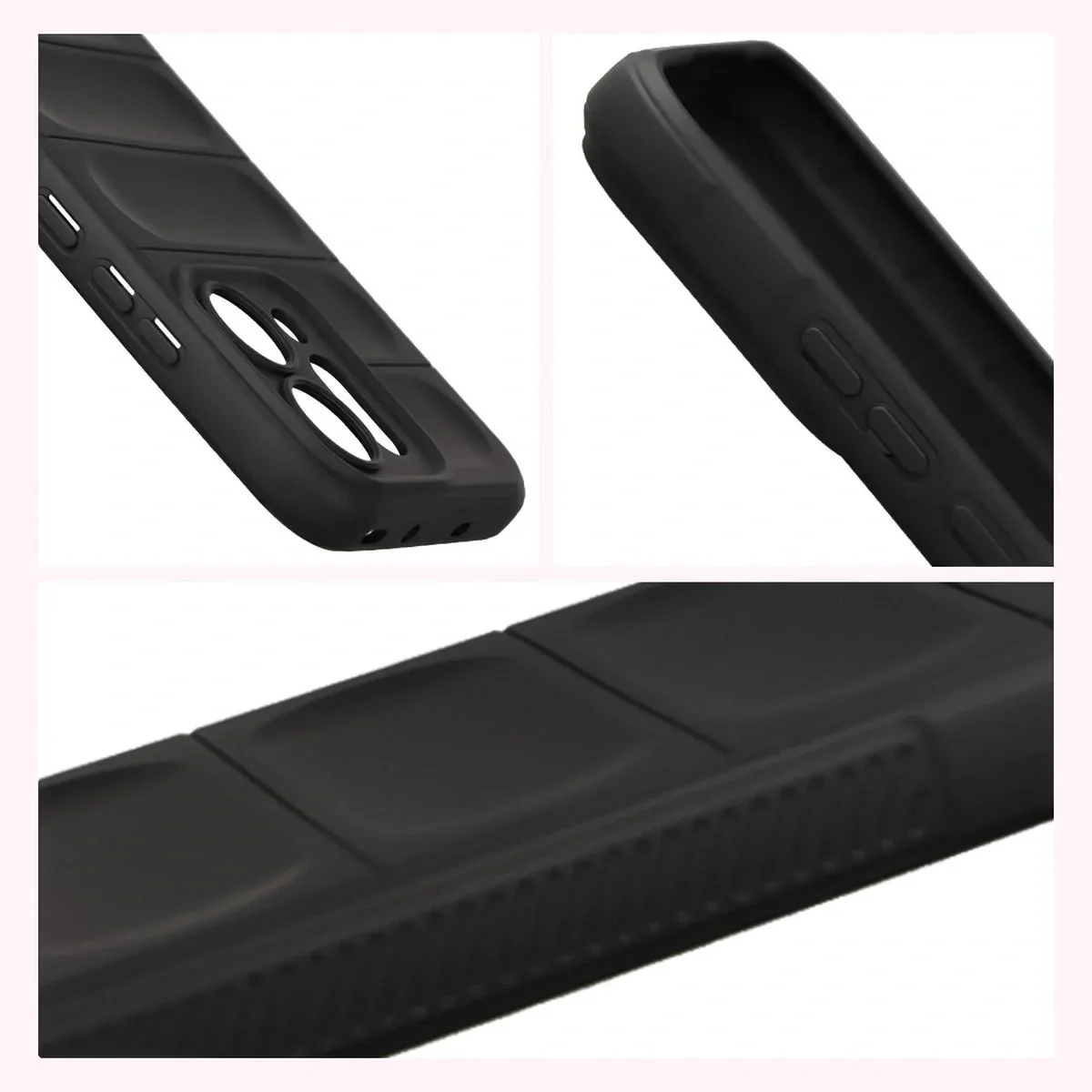 Robuste Handyhülle für Oppo Reno 14, Bizon Case Tur, Schwarz - Image 7