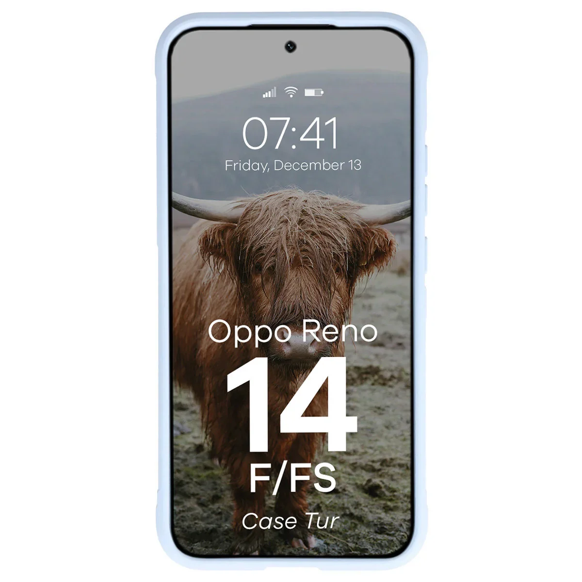 Robuste Handyhülle für Oppo Reno 14 F / 14 FS, Bizon Case Tur, Hellblau - Image 5