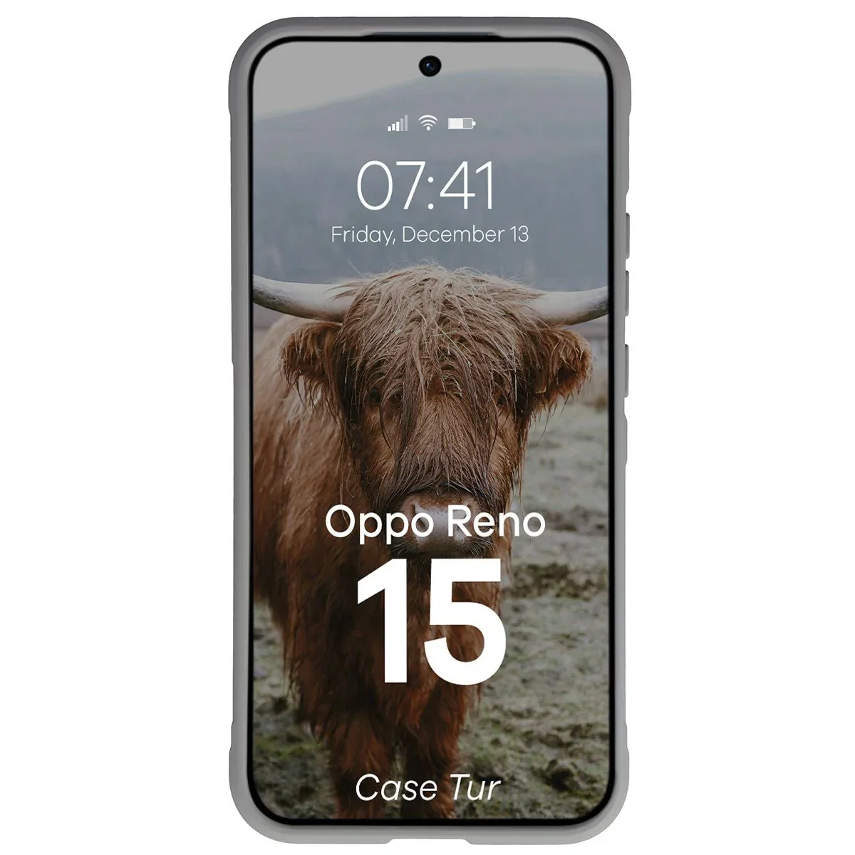 Robuste Handyhülle für Oppo Reno 15, Bizon Case Tur, Hellgrau - Image 5