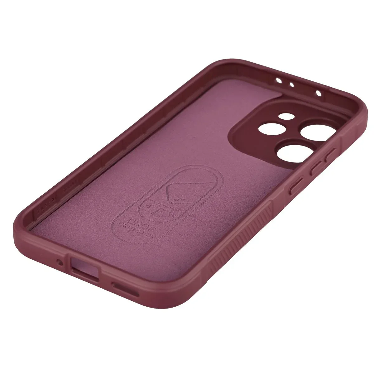 Robuste Handyhülle für Oppo Reno 15 Pro, Bizon Case Tur, Burgunderrot - Image 3