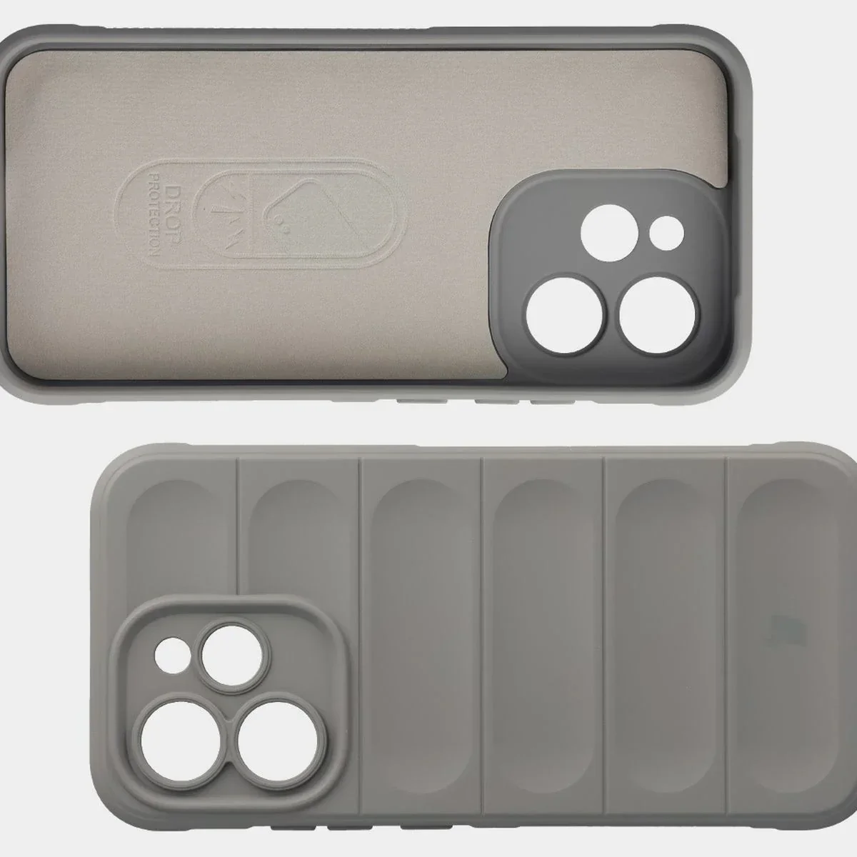 Robuste Handyhülle für Oppo Reno 15 Pro, Bizon Case Tur, Hellgrau - Image 6