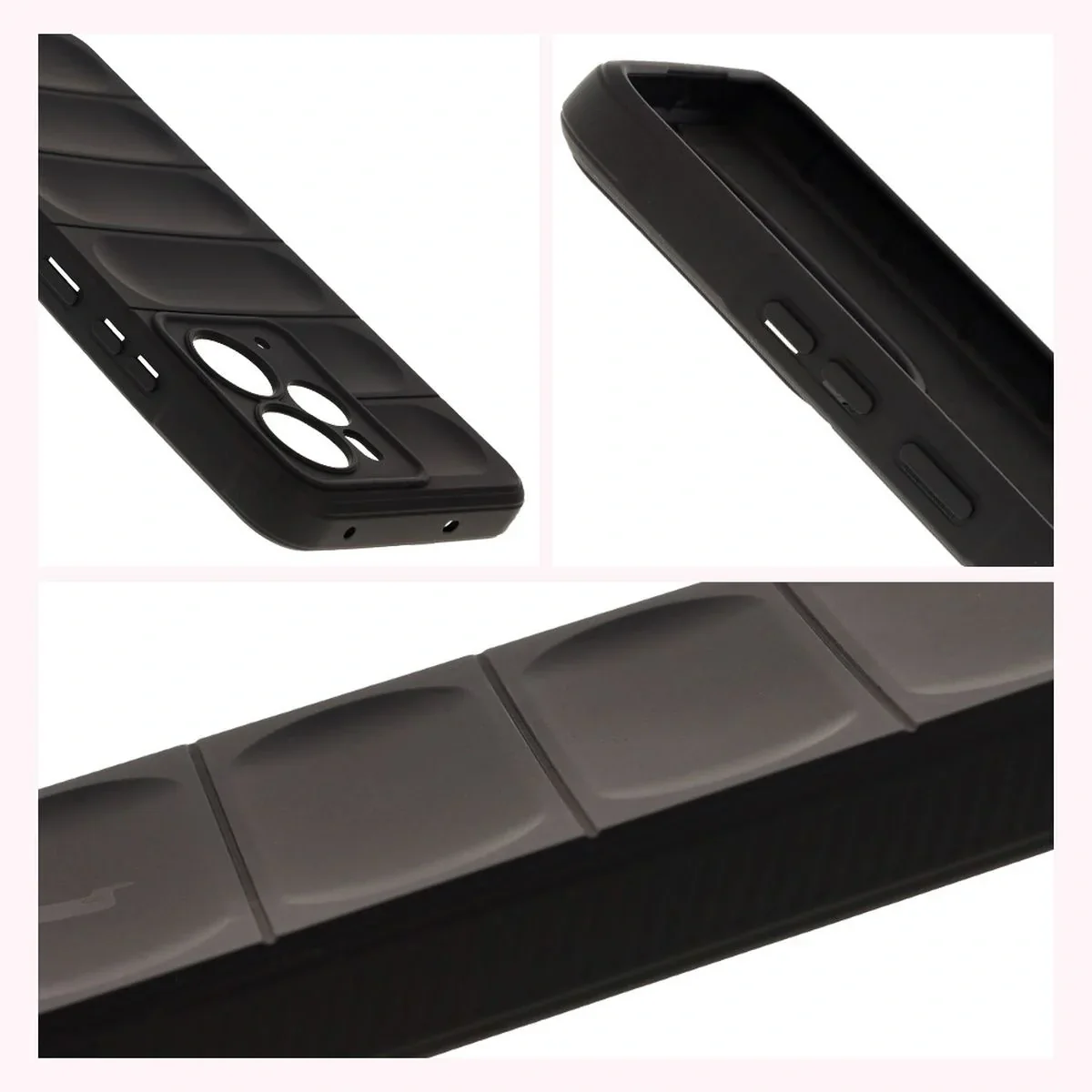 Robuste Handyhülle für Realme 14 5G, Bizon Case Tur, Schwarz - Image 7