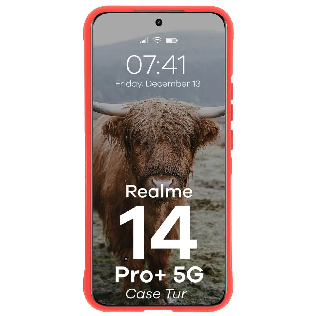 Robuste Handyhülle für Realme 14 Pro Plus 5G, Bizon Case Tur, Rot - Image 5