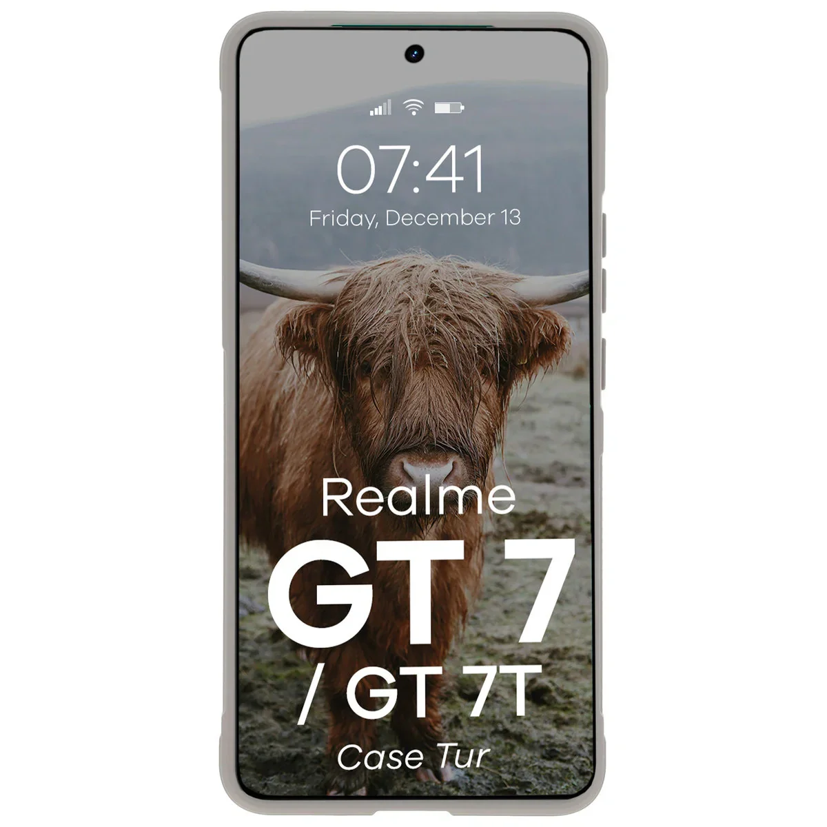 Robuste Handyhülle für Realme GT 7 / 7T, Bizon Case Tur, Hellgrau - Image 5