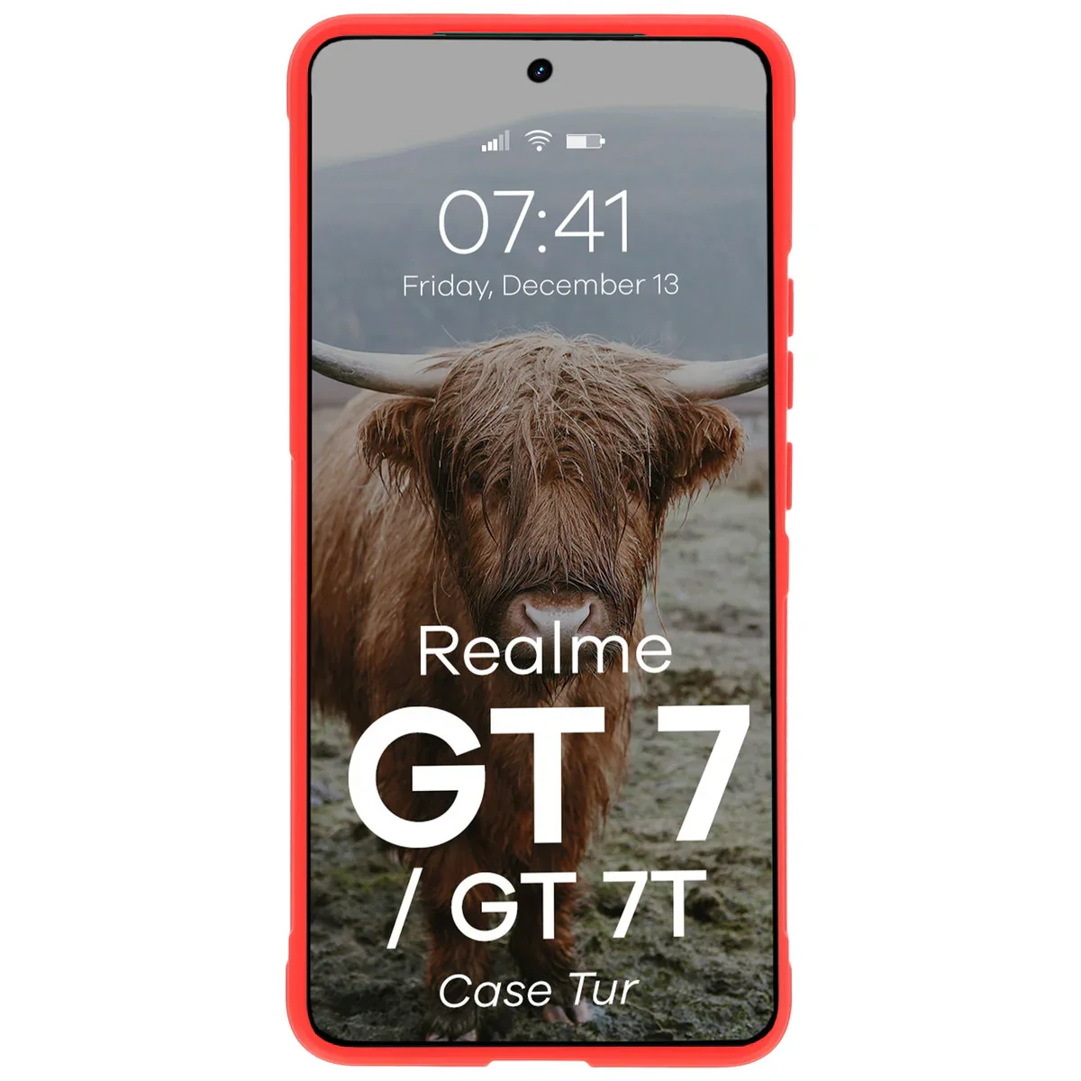Robuste Handyhülle für Realme GT 7 / 7T, Bizon Case Tur, Rot - Image 5