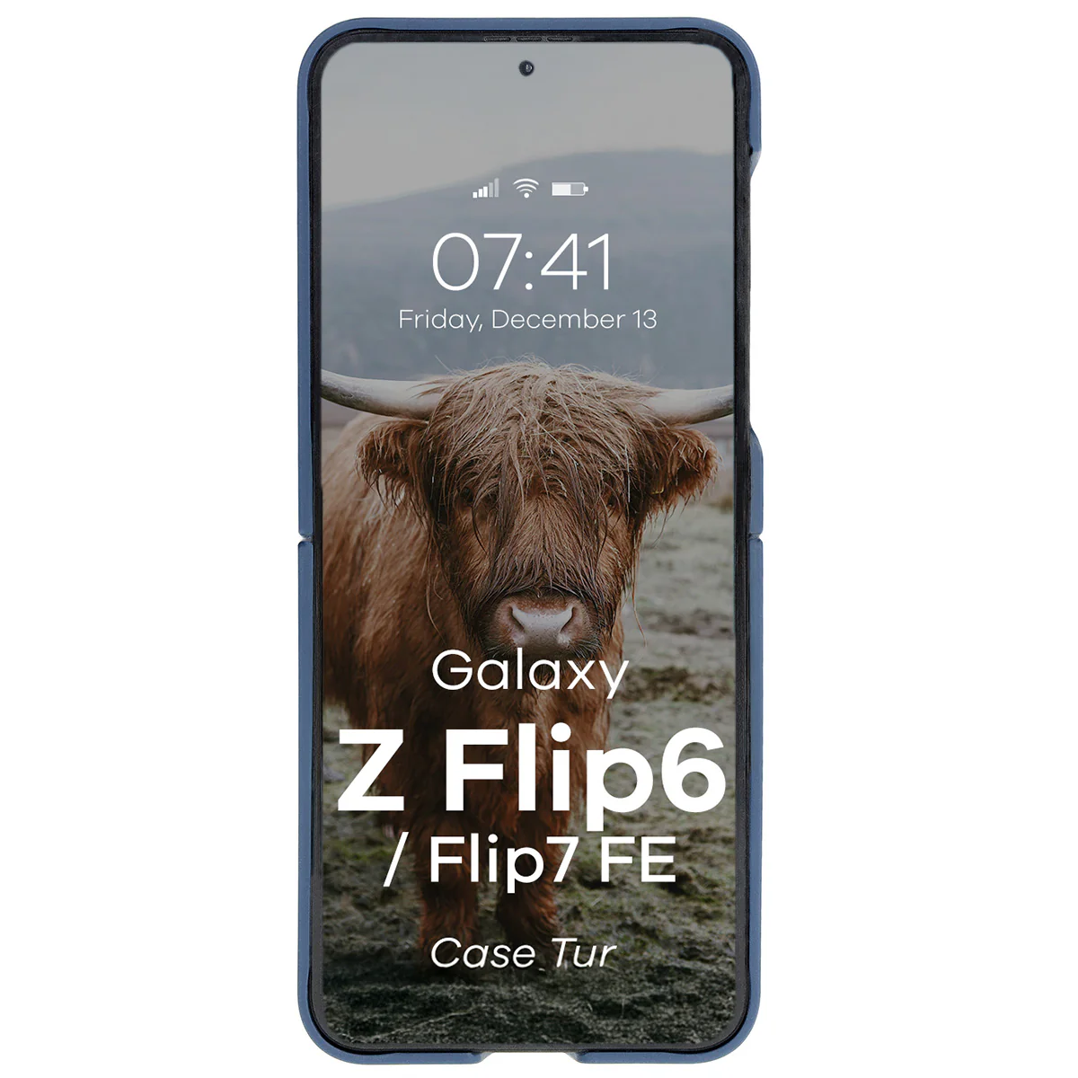 Robuste Handyhülle für Galaxy Z Flip7 FE / Z Flip6, Bizon Case Tur, Dunkelblau - Image 8