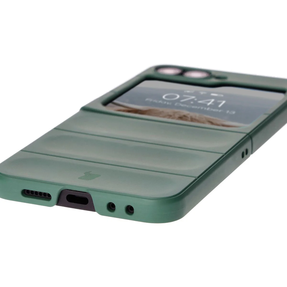 Robuste Handyhülle für Galaxy Z Flip7 FE / Z Flip6, Bizon Case Tur, Dunkelgrün - Image 3