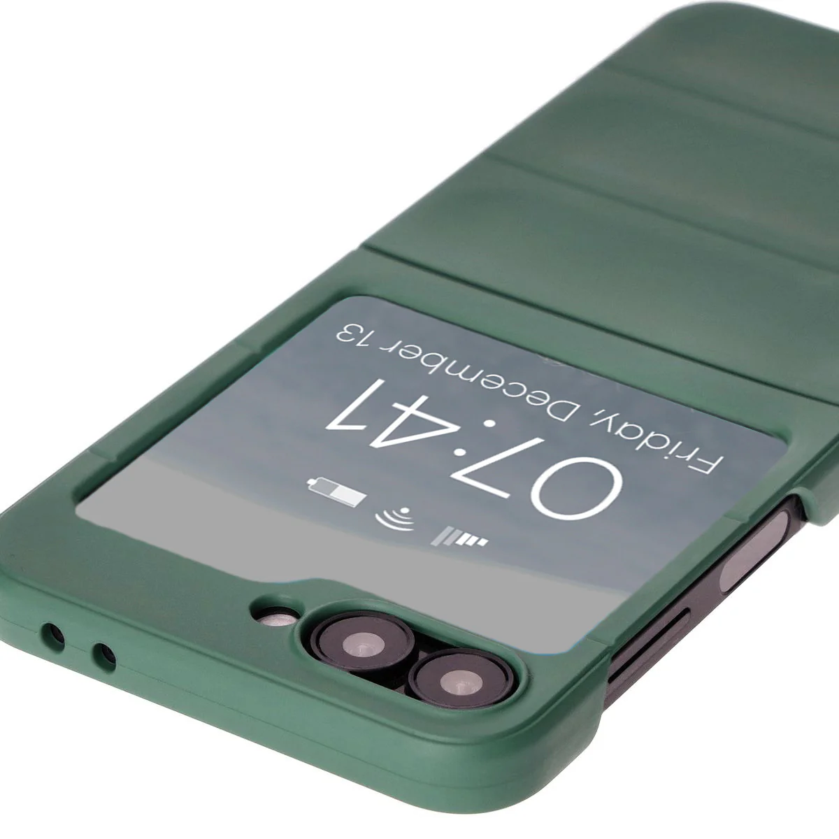 Robuste Handyhülle für Galaxy Z Flip7 FE / Z Flip6, Bizon Case Tur, Dunkelgrün - Image 4