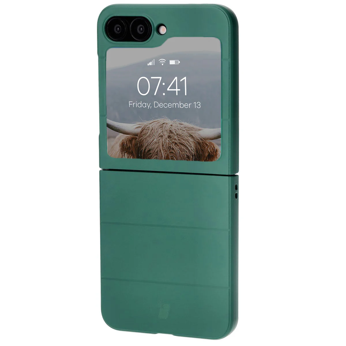 Robuste Handyhülle für Galaxy Z Flip7 FE / Z Flip6, Bizon Case Tur, Dunkelgrün - Image 6