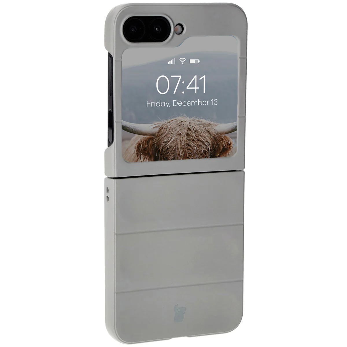 Robuste Handyhülle für Galaxy Z Flip7 FE / Z Flip6, Bizon Case Tur, Hellgrau - Image 7