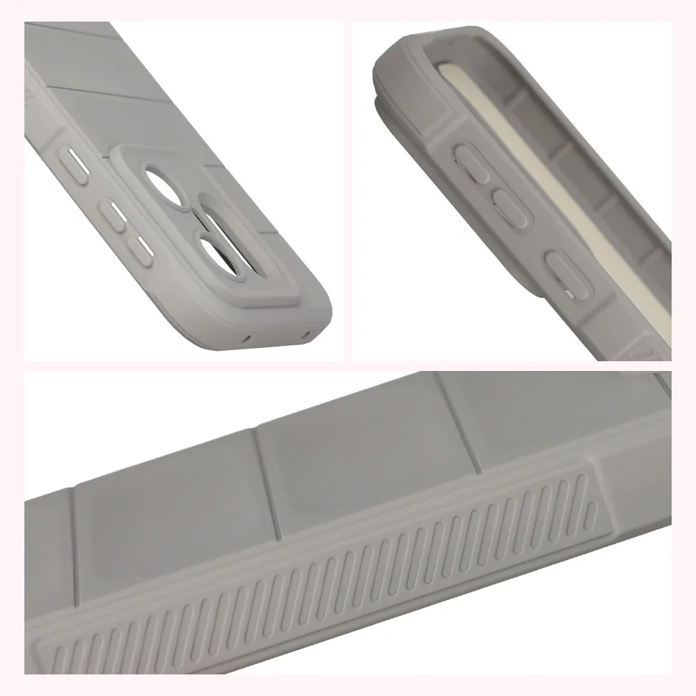 Robuste Handyhülle für Vivo X200 FE, Bizon Case Tur, Hellgrau - Image 7