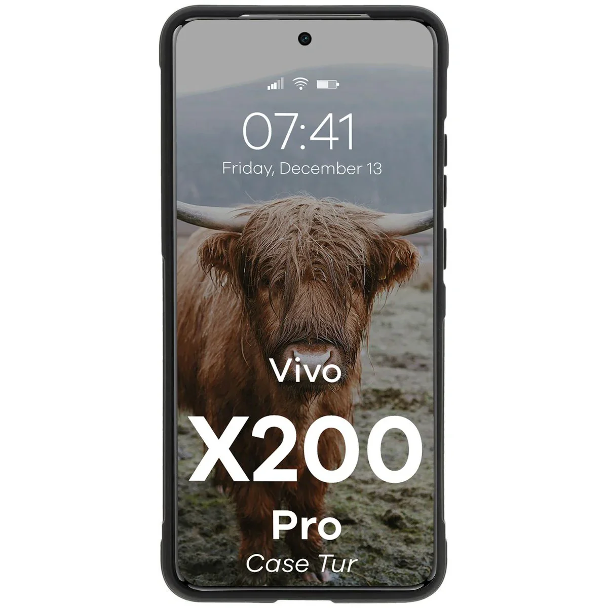 Robuste Handyhülle für Vivo X200 Pro, Bizon Case Tur, Schwarz - Image 5