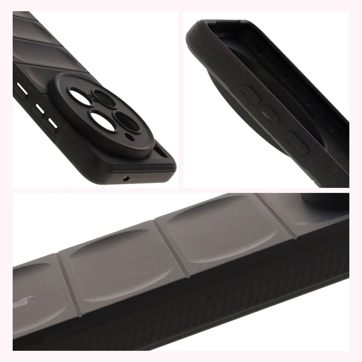 Robuste Handyhülle für Vivo X200 Pro, Bizon Case Tur, Schwarz - Image 7