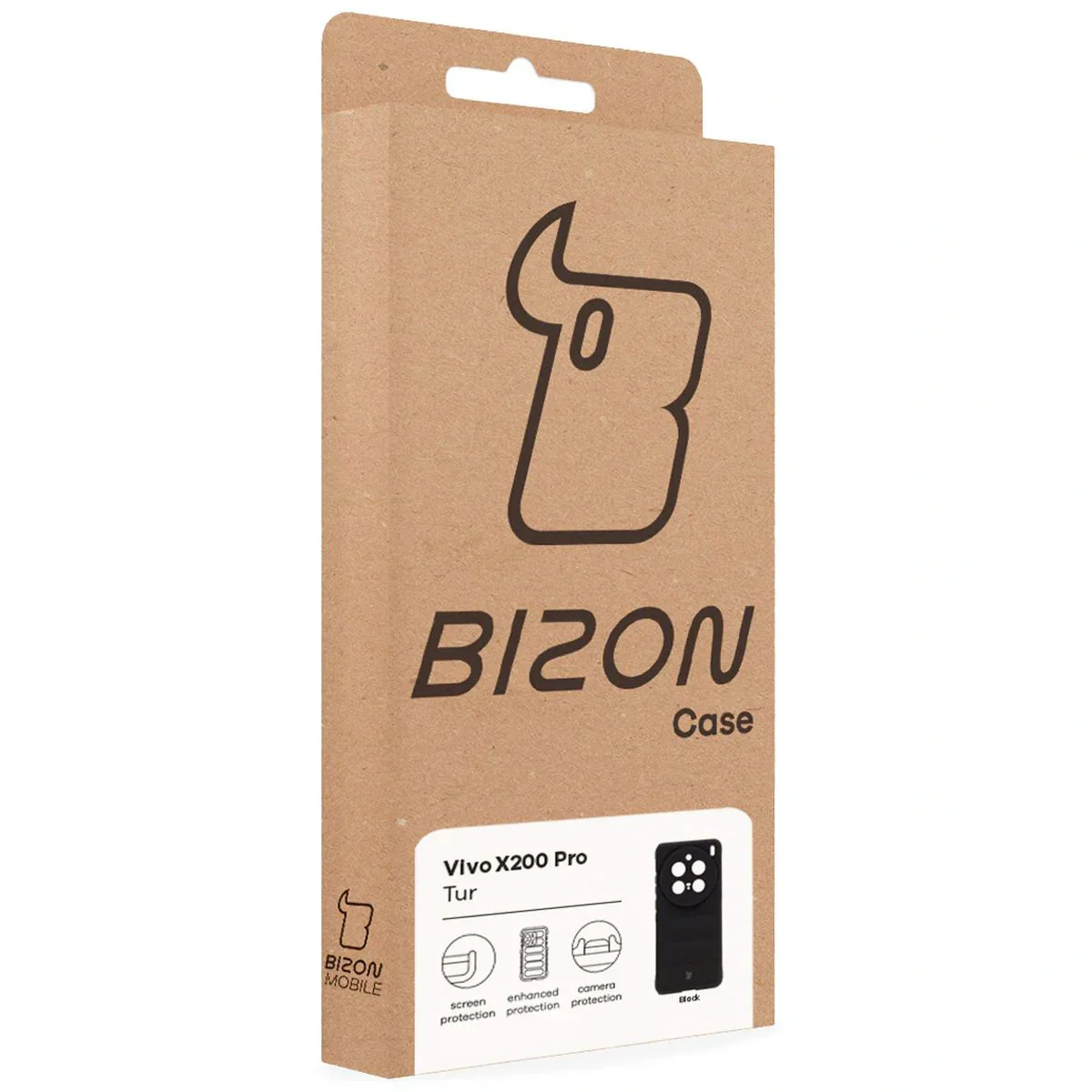Robuste Handyhülle für Vivo X200 Pro, Bizon Case Tur, Schwarz - Image 8