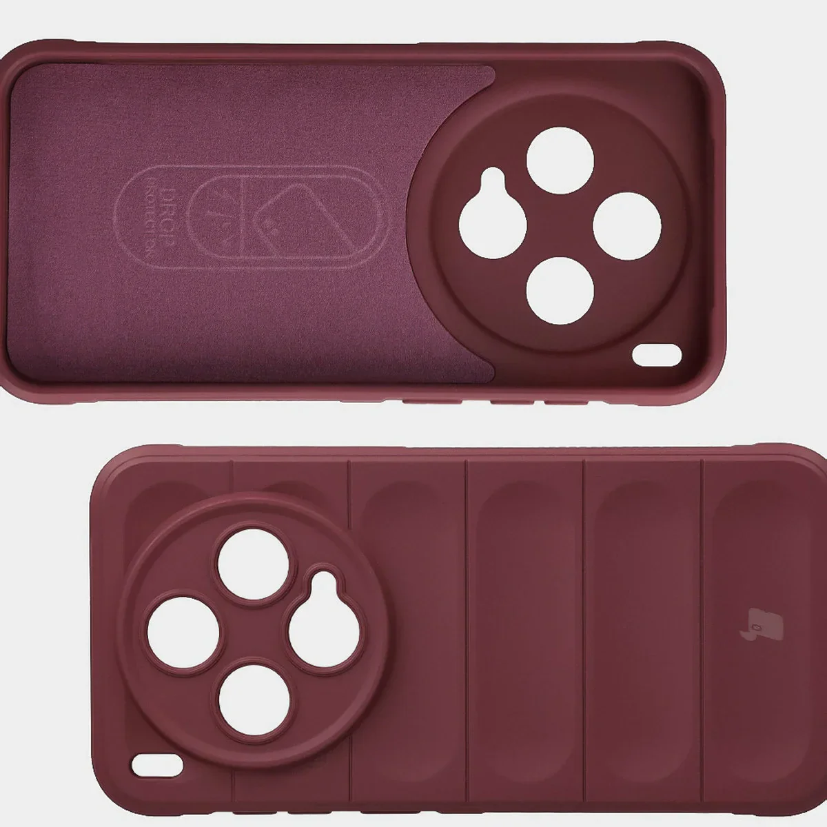 Robuste Handyhülle für Vivo X300, Bizon Case Tur, Burgunderrot - Image 6