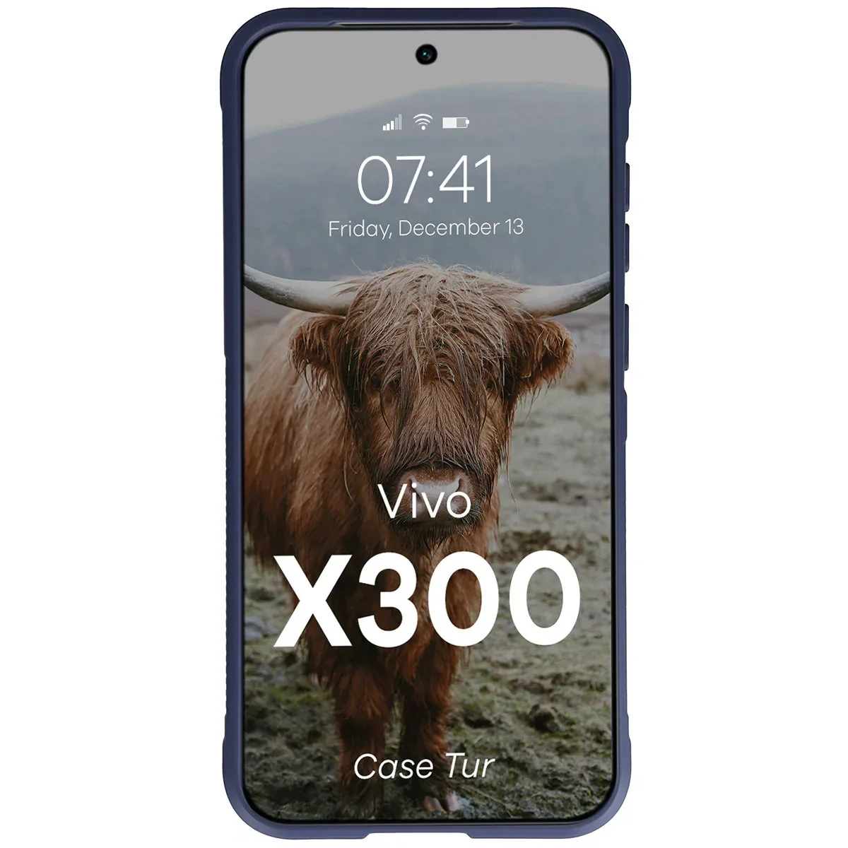 Robuste Handyhülle für Vivo X300, Bizon Case Tur, Dunkelblau - Image 5