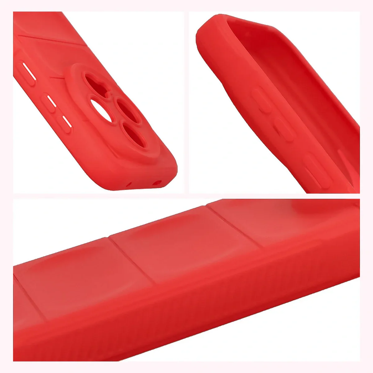 Robuste Handyhülle für Vivo X300, Bizon Case Tur, Rot - Image 7