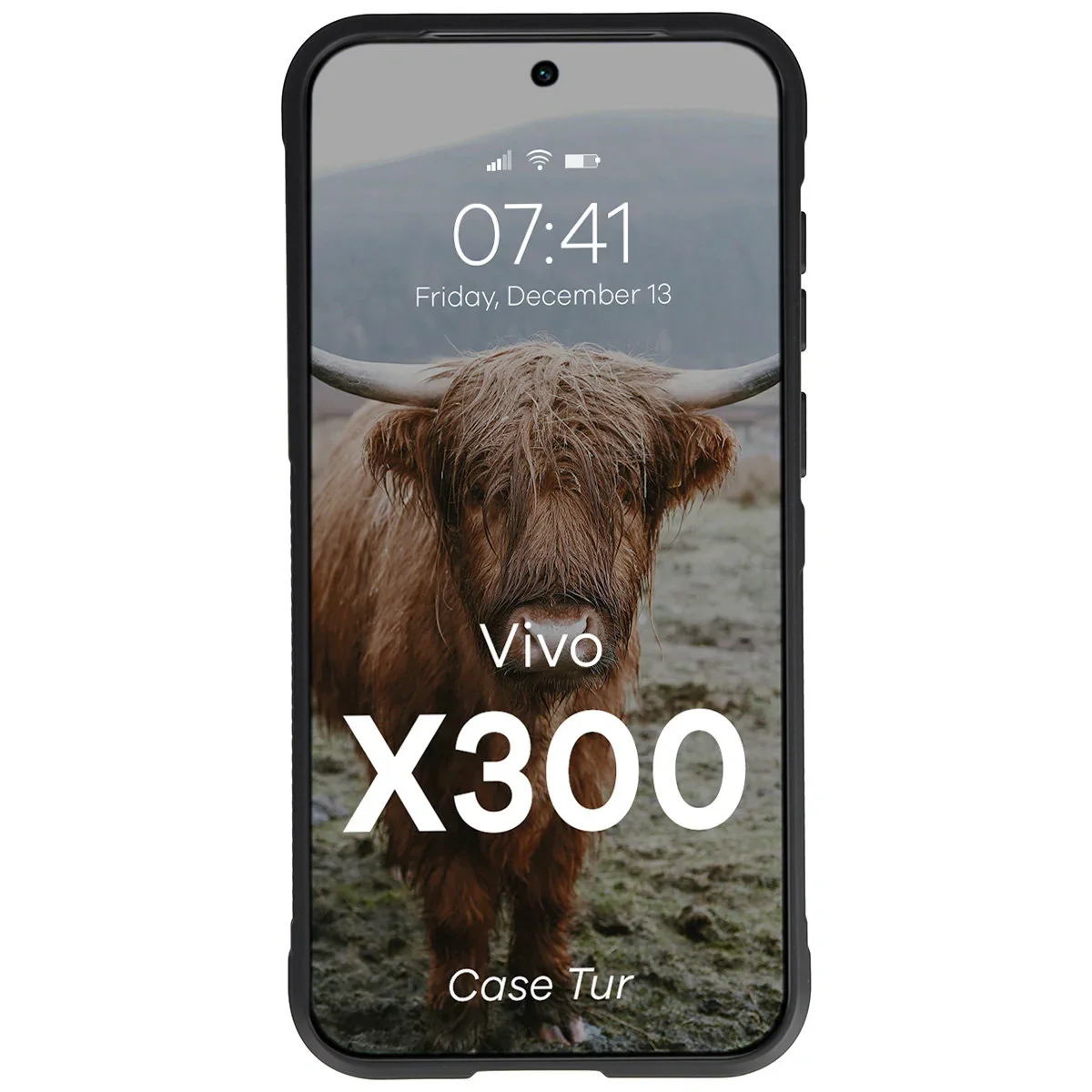 Robuste Handyhülle für Vivo X300, Bizon Case Tur, Schwarz - Image 5