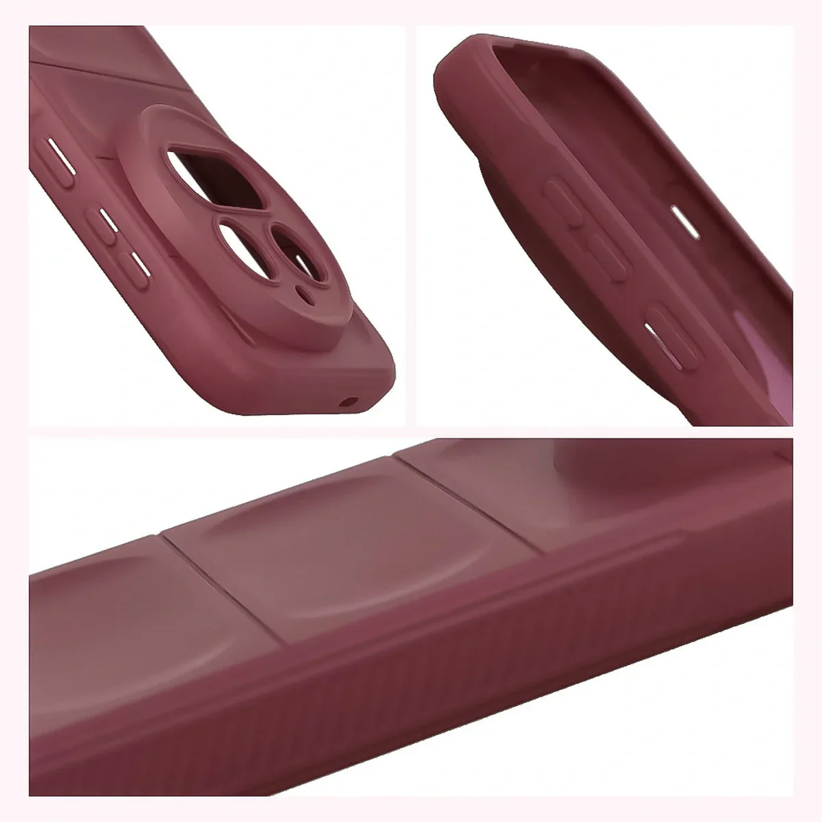 Robuste Handyhülle für Vivo X300 Pro, Bizon Case Tur, Burgunderrot - Image 7