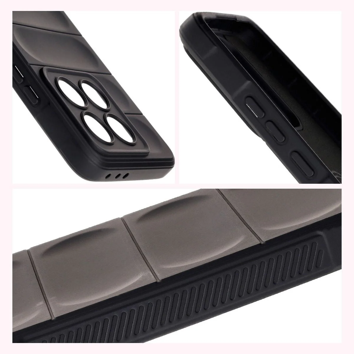 Robuste Handyhülle für Xiaomi 14T, Bizon Case Tur, Schwarz - Image 7