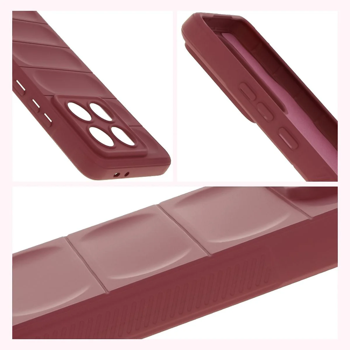 Robuste Handyhülle für Xiaomi 14T Pro, Bizon Case Tur, Burgunderrot - Image 7