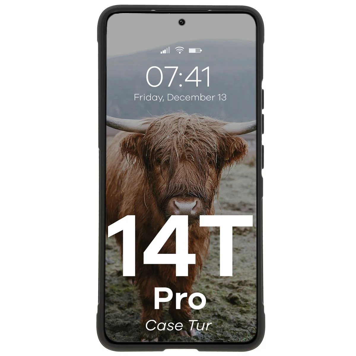 Robuste Handyhülle für Xiaomi 14T Pro, Bizon Case Tur, Schwarz - Image 5