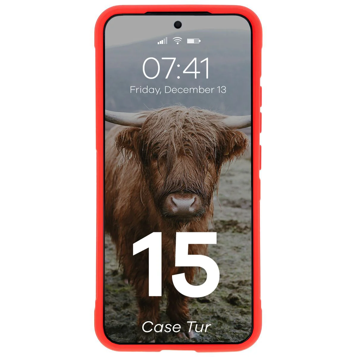 Robuste Handyhülle für Xiaomi 15, Bizon Case Tur, Rot - Image 5