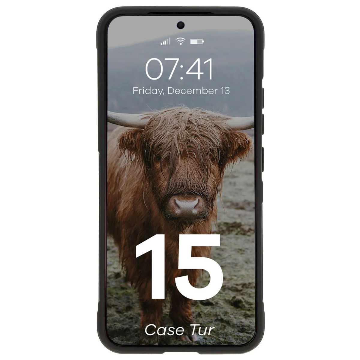 Robuste Handyhülle für Xiaomi 15, Bizon Case Tur, Schwarz - Image 5