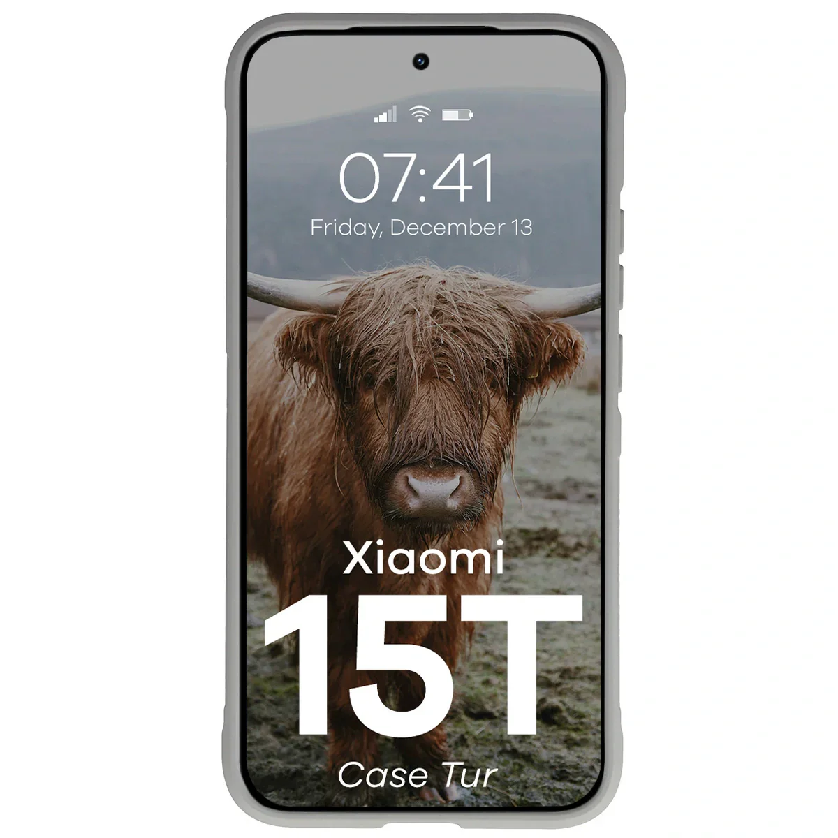 Robuste Handyhülle für Xiaomi 15T, Bizon Case Tur, Hellgrau - Image 5