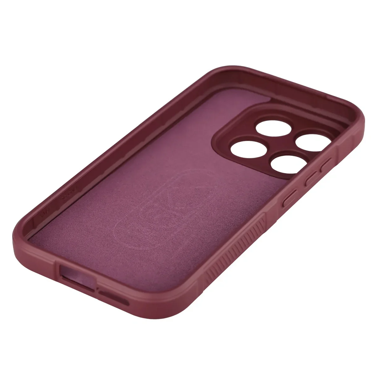 Robuste Handyhülle für Xiaomi 17, Bizon Case Tur, Burgunderrot - Image 3