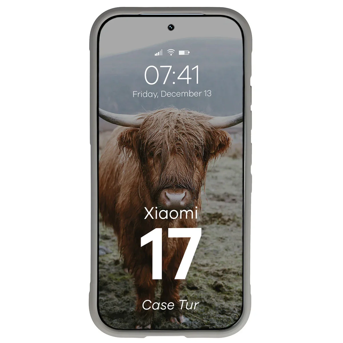 Robuste Handyhülle für Xiaomi 17, Bizon Case Tur, Hellgrau - Image 5