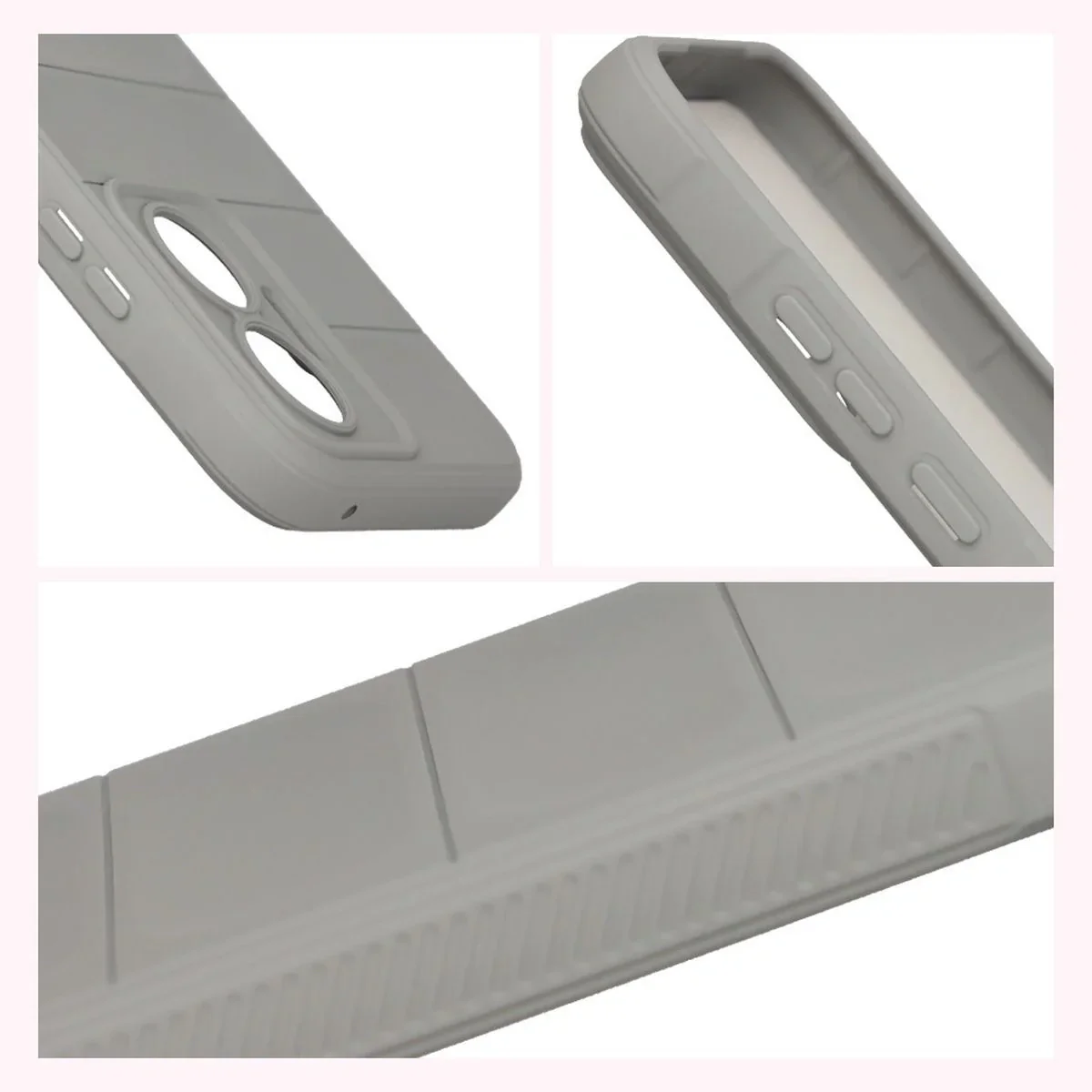 Robuste Handyhülle für Xiaomi POCO F7, Bizon Case Tur, Hellgrau - Image 7