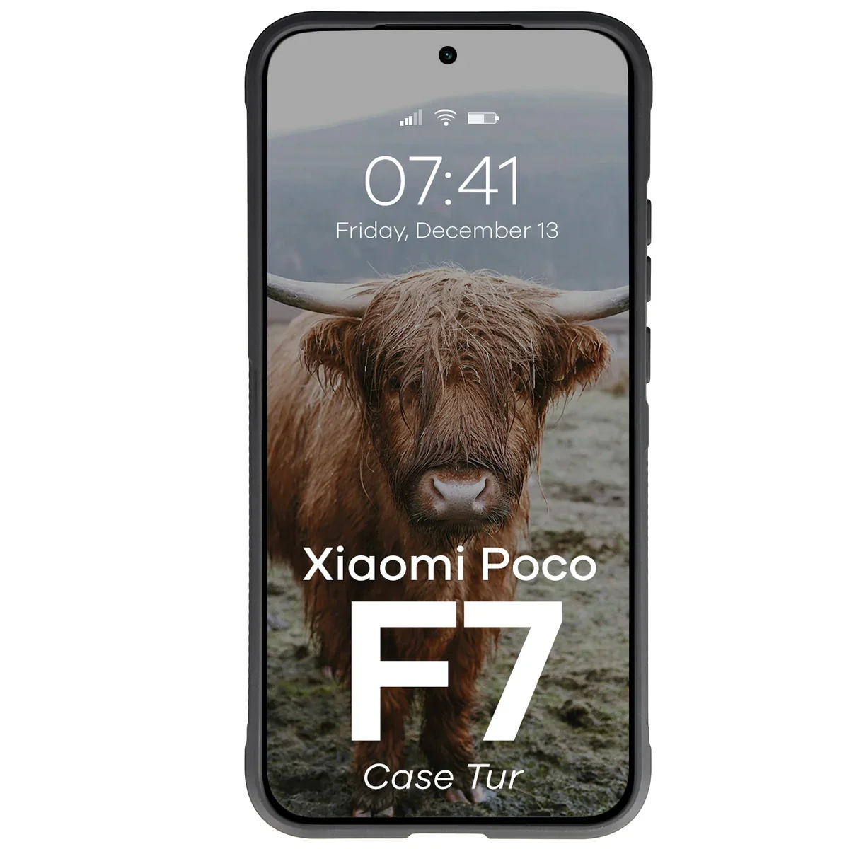 Robuste Handyhülle für Xiaomi POCO F7, Bizon Case Tur, Schwarz - Image 5