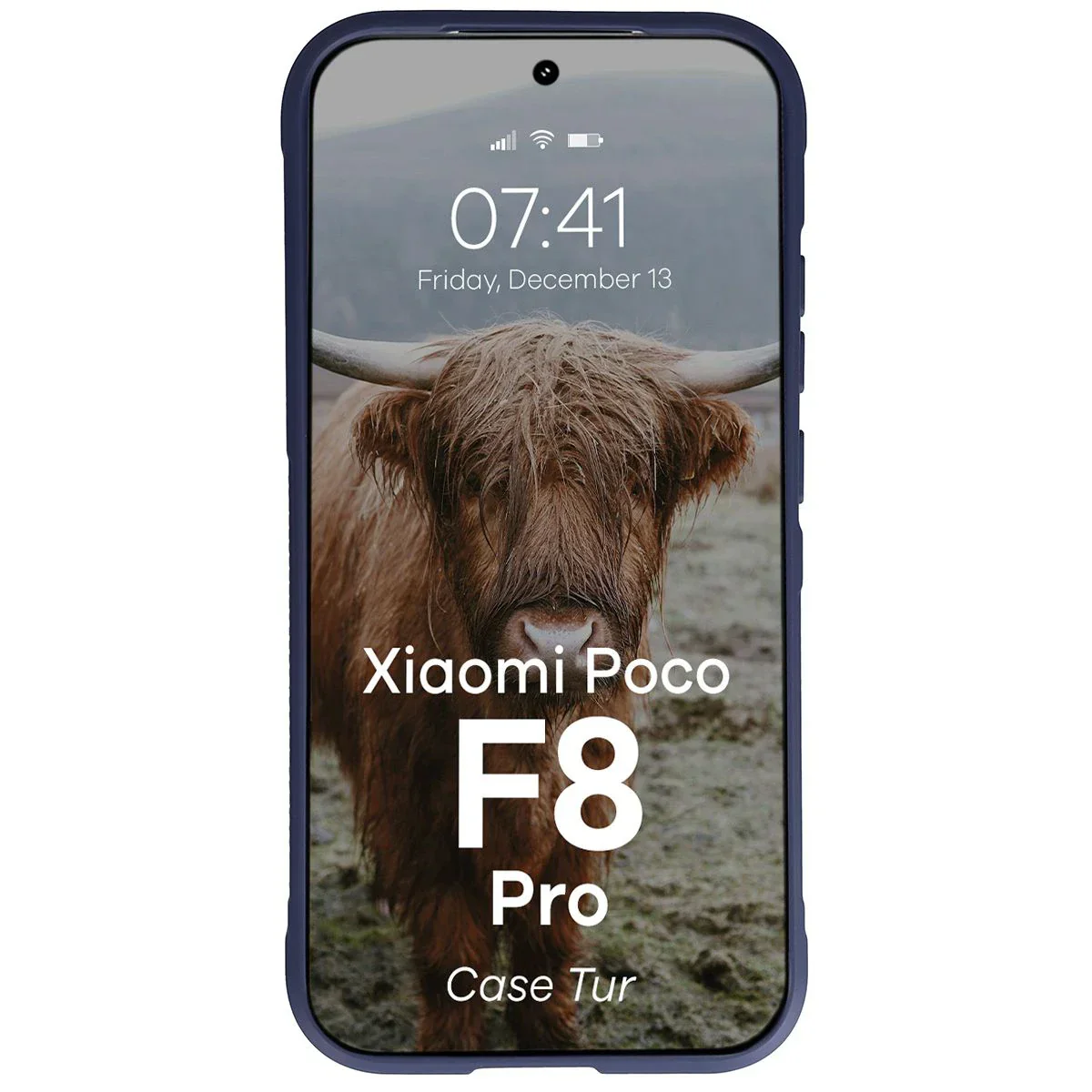 Robuste Handyhülle für Xiaomi POCO F8 Pro, Bizon Case Tur, Dunkelblau - Image 5
