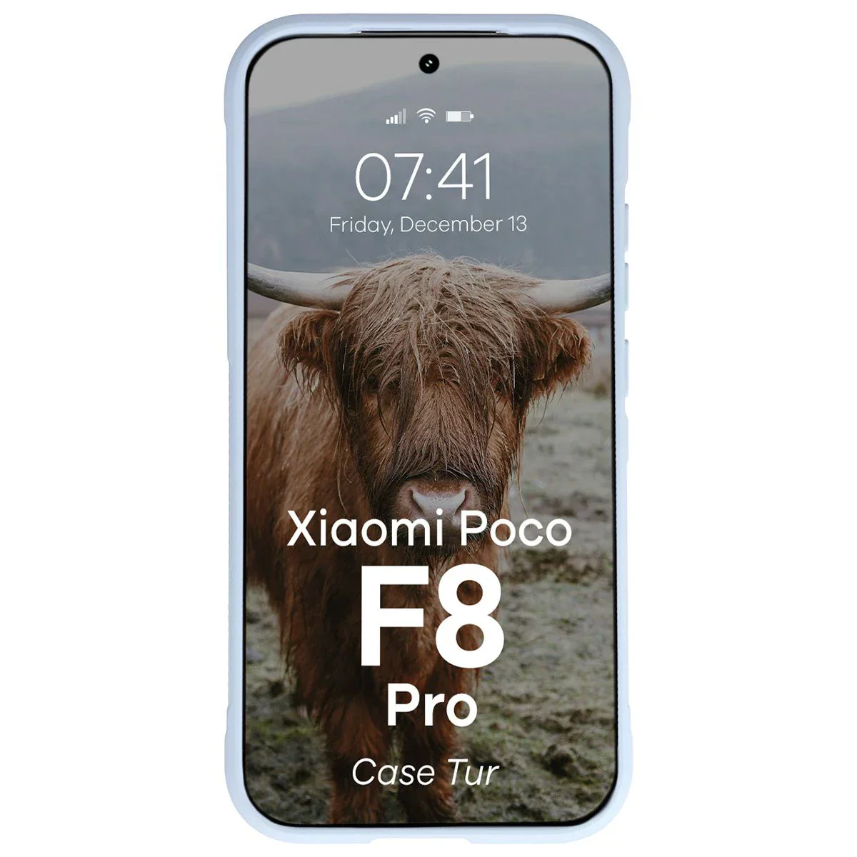 Robuste Handyhülle für Xiaomi POCO F8 Pro, Bizon Case Tur, Hellblau - Image 5