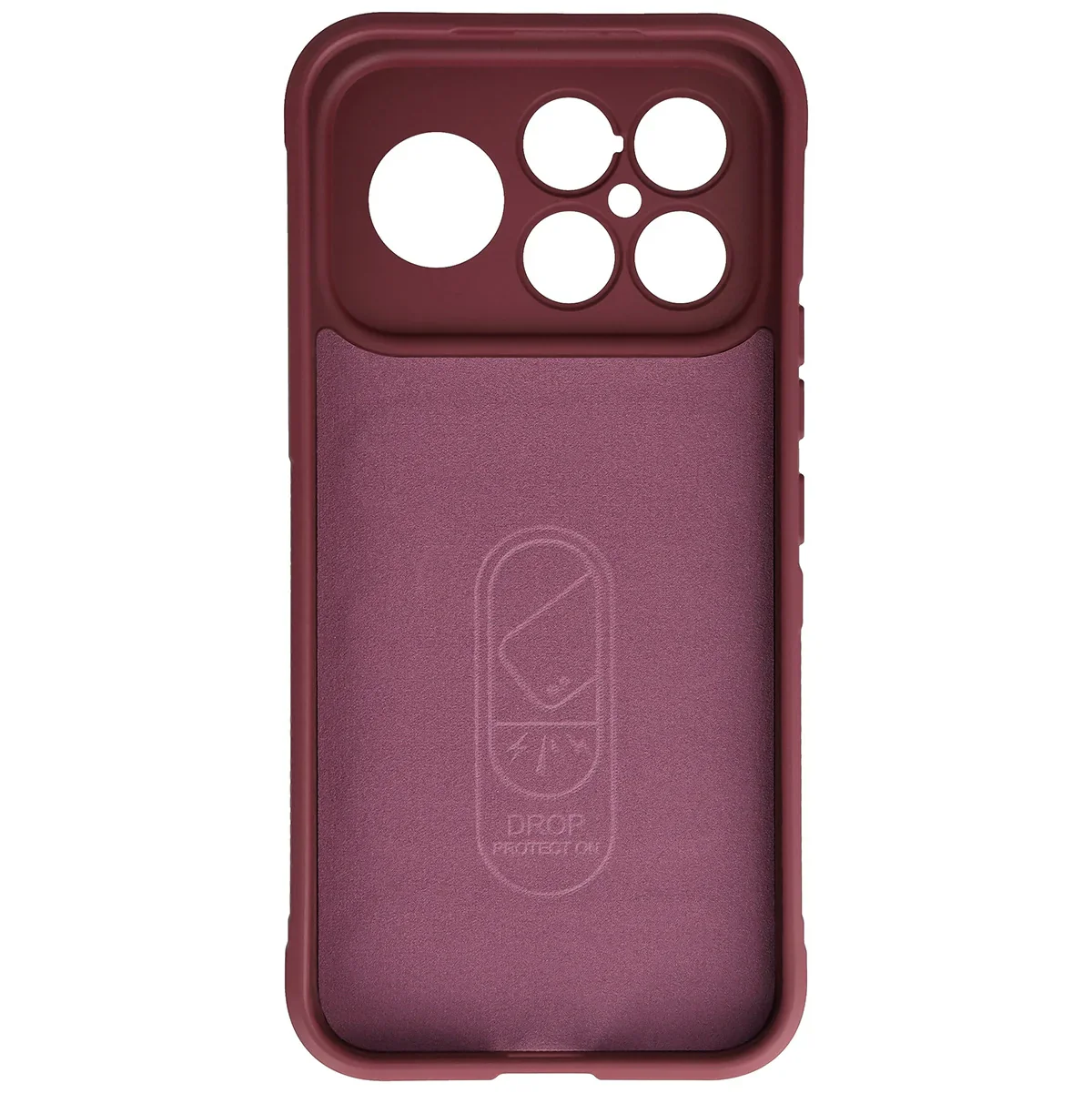 Robuste Handyhülle für Xiaomi POCO F8 Ultra, Bizon Case Tur, Burgunderrot - Image 5