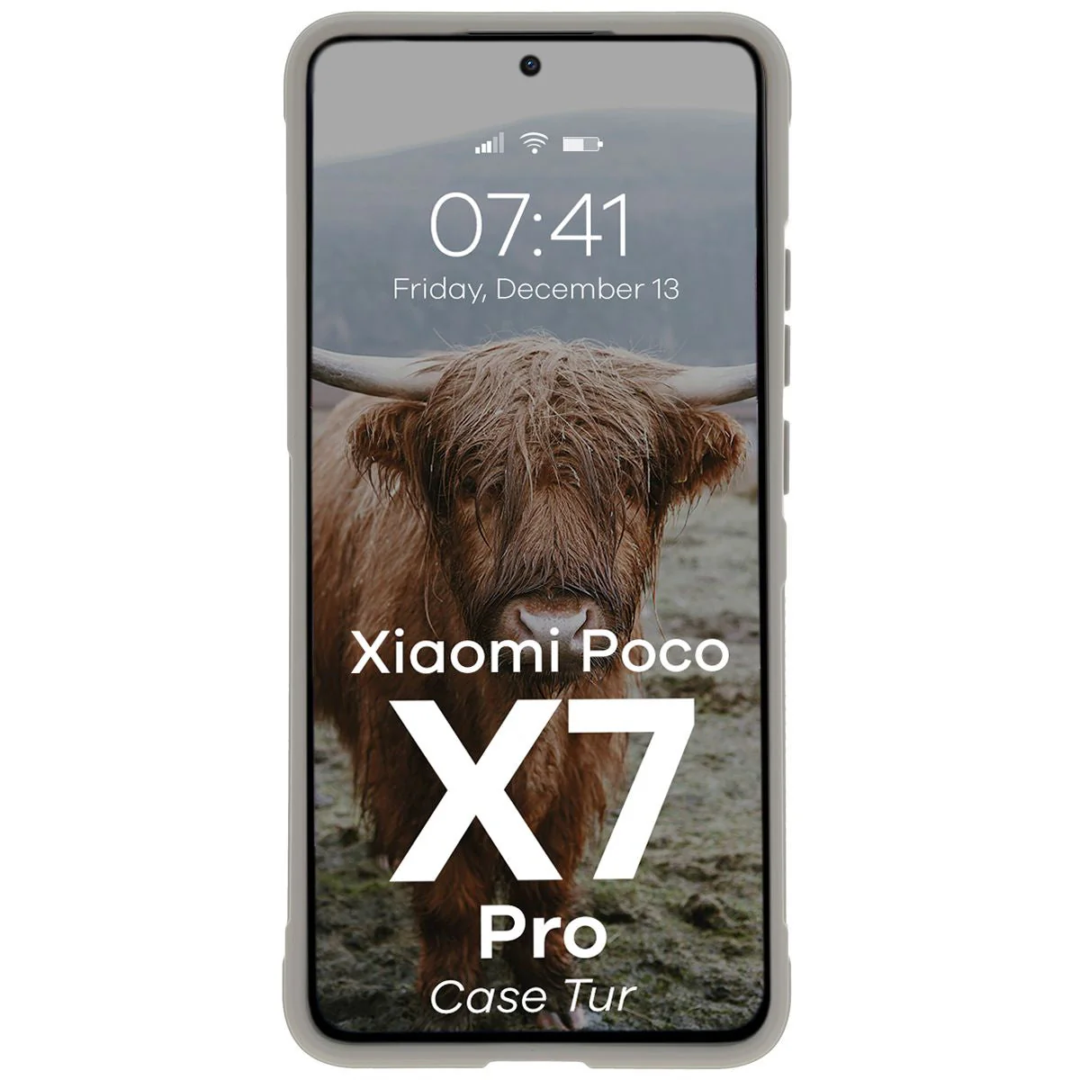 Robuste Handyhülle für Xiaomi Poco X7 Pro, Bizon Case Tur, Hellgrau - Image 5