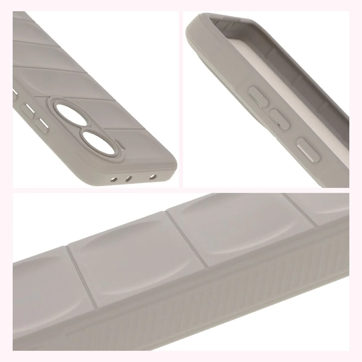Robuste Handyhülle für Xiaomi Poco X7 Pro, Bizon Case Tur, Hellgrau - Image 7