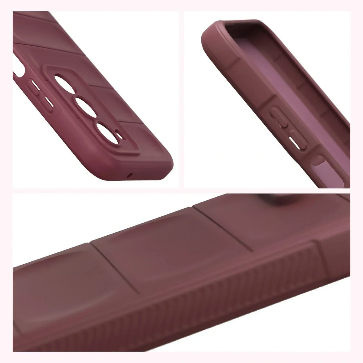 Robuste Handyhülle für Xiaomi Redmi 15 4G / 5G, Bizon Case Tur, Burgunderrot - Image 7