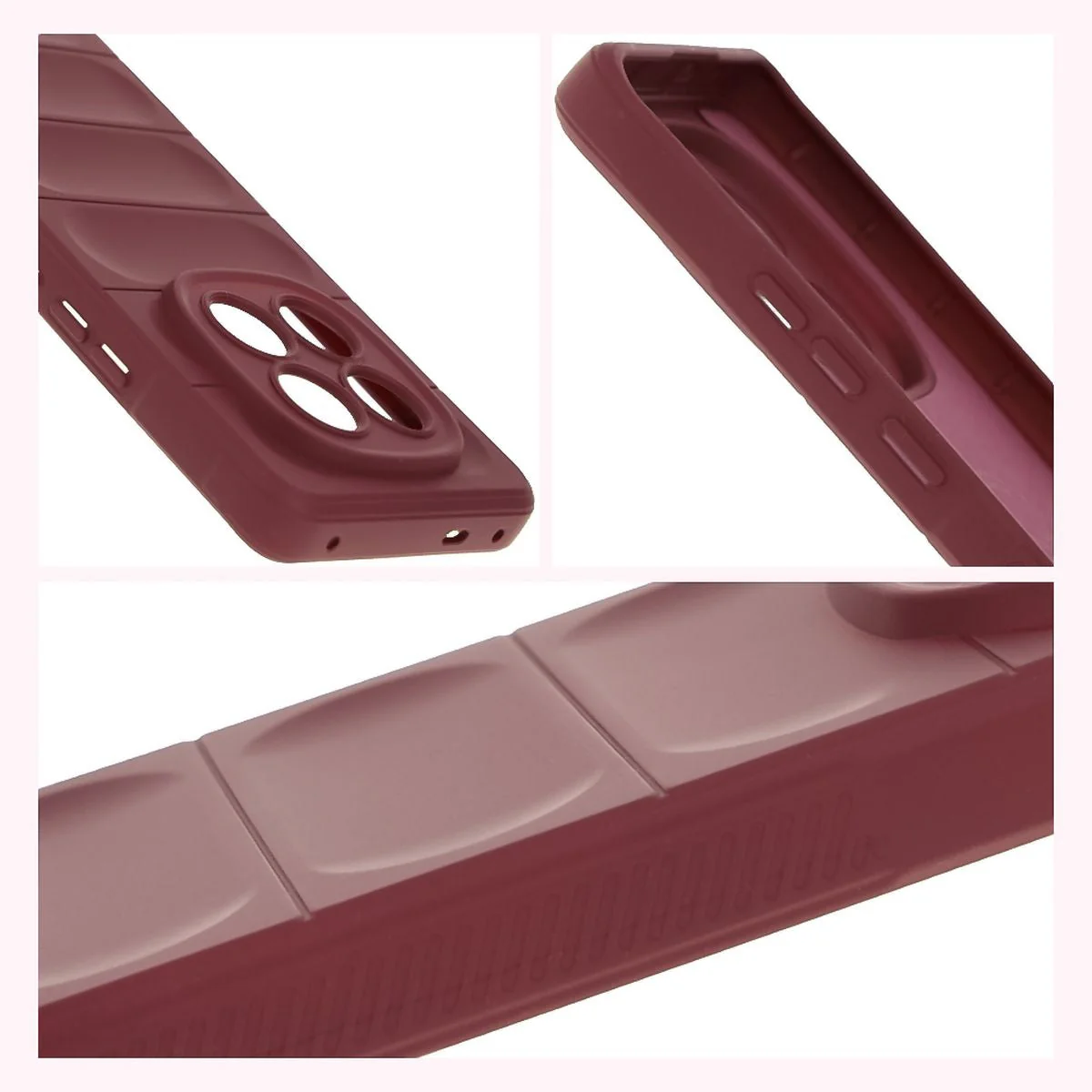 Robuste Handyhülle für Xiaomi Redmi Note 14 Pro Plus 5G, Bizon Case Tur, Burgunderrot - Image 7