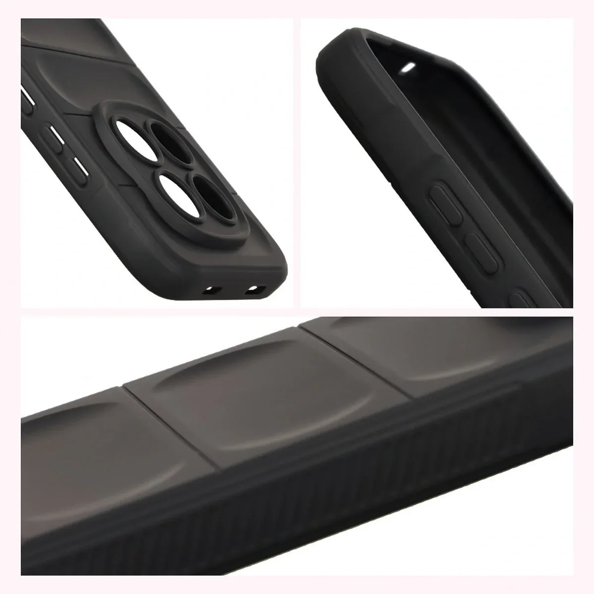 Robuste Handyhülle für Xiaomi Redmi Note 15 Pro 5G, Bizon Case Tur, Schwarz - Image 7